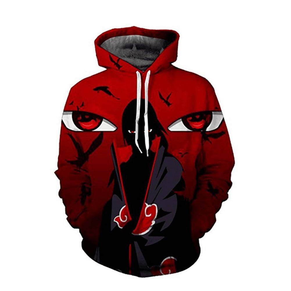 Demeis Pria Jaket Tanpa Kancing Hoo Kartun 3D Cetak Jaket Baju Santai Mantel Sweater Atasan Grafis Untuk Pria