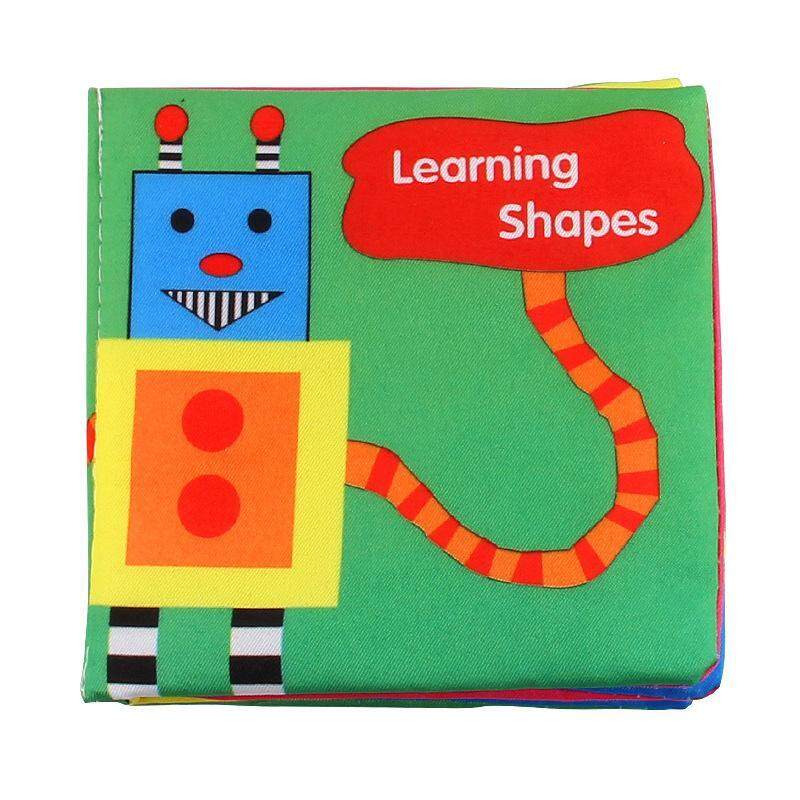 RHS Online Soft Cloth English Books Rustle Sound Infant Educational Toy Newborn Baby Toys（Shapes） Malaysia