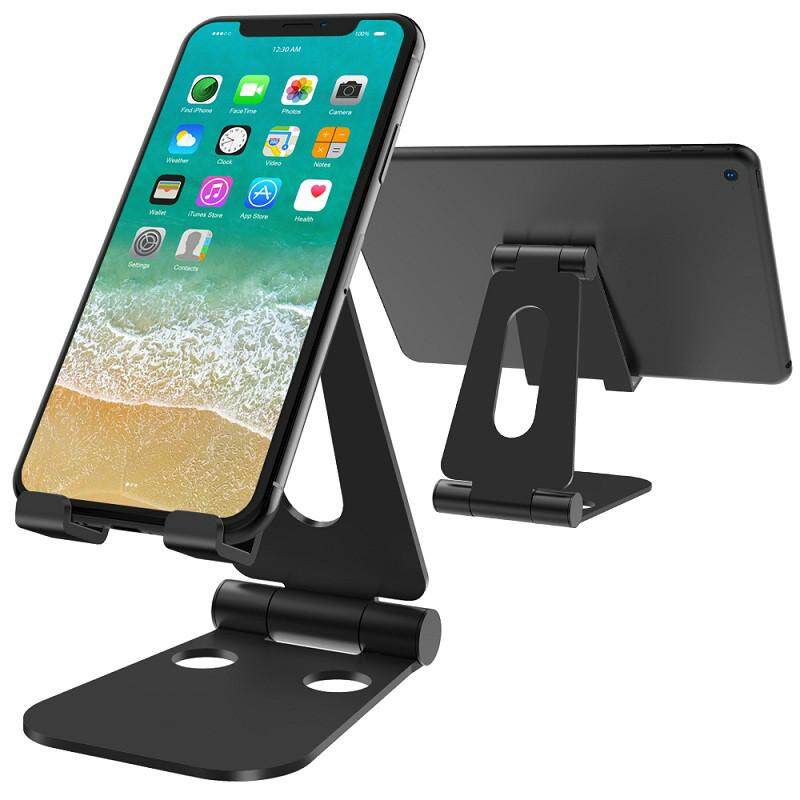 Adjustable Foldable Cell Phone Stand For Ipad Metal Aluminum