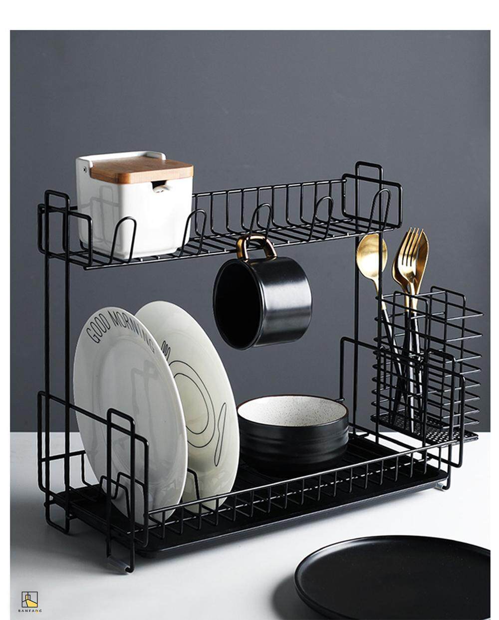 Banfang Multi Function Iron Art Waterboard Free Shipping Dish Rack