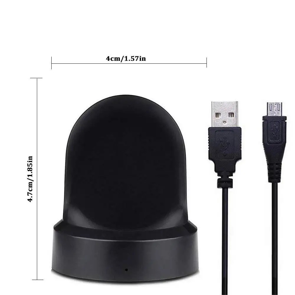 Orzbuy Gear S3 Charger Gear S3 Smart Watch Charging Cradle Dock For Samsung Gear S3 Classic Frontier Smart Watch Black 2pcs Lazada Singapore