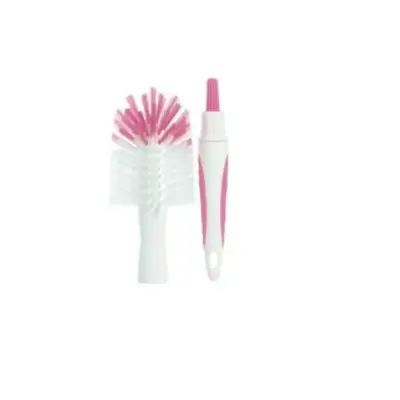 Tommee Tippee Closer To Nature 2 in 1 Bottle & Teat Brush (LOOSE Pack) - Pink