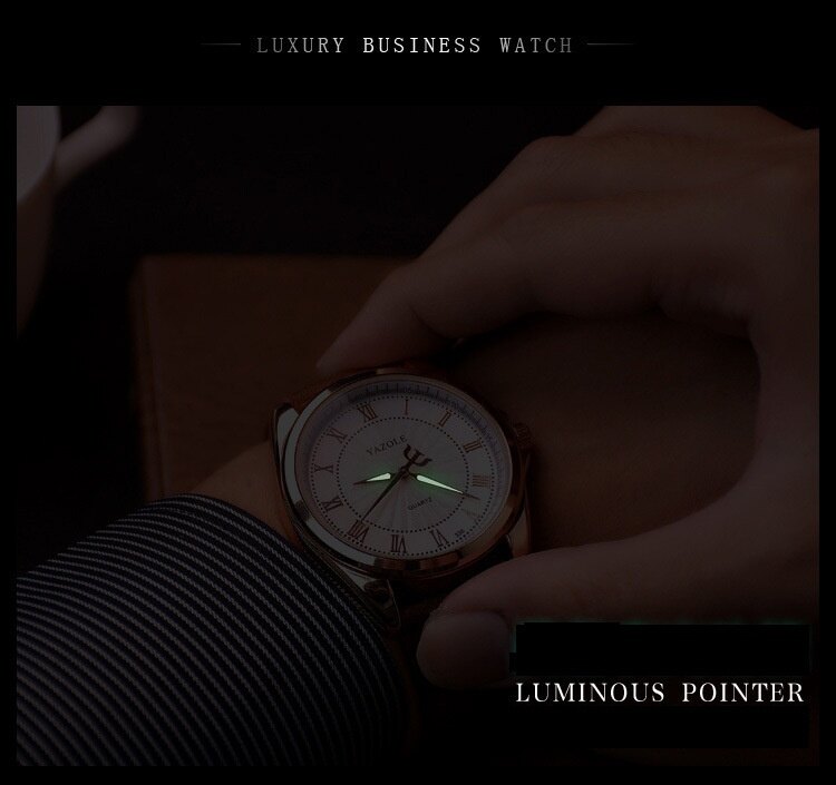 Đồng Hồ Thương Hiệu Xa Xỉ Hàng Đầu YAZOLE 336, Cho Người Đàn Ông, Đồng Hồ Thạch Anh Nam Thể Thao Thời Trang Xu Hướng Đồng Hồ Đeo Tay Quà Tặng Cho Nam Jam Tangan Lelaki