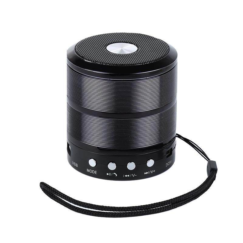 WS-887 mini speaker with Bluetooth, USB, aux, wireless FM, memory