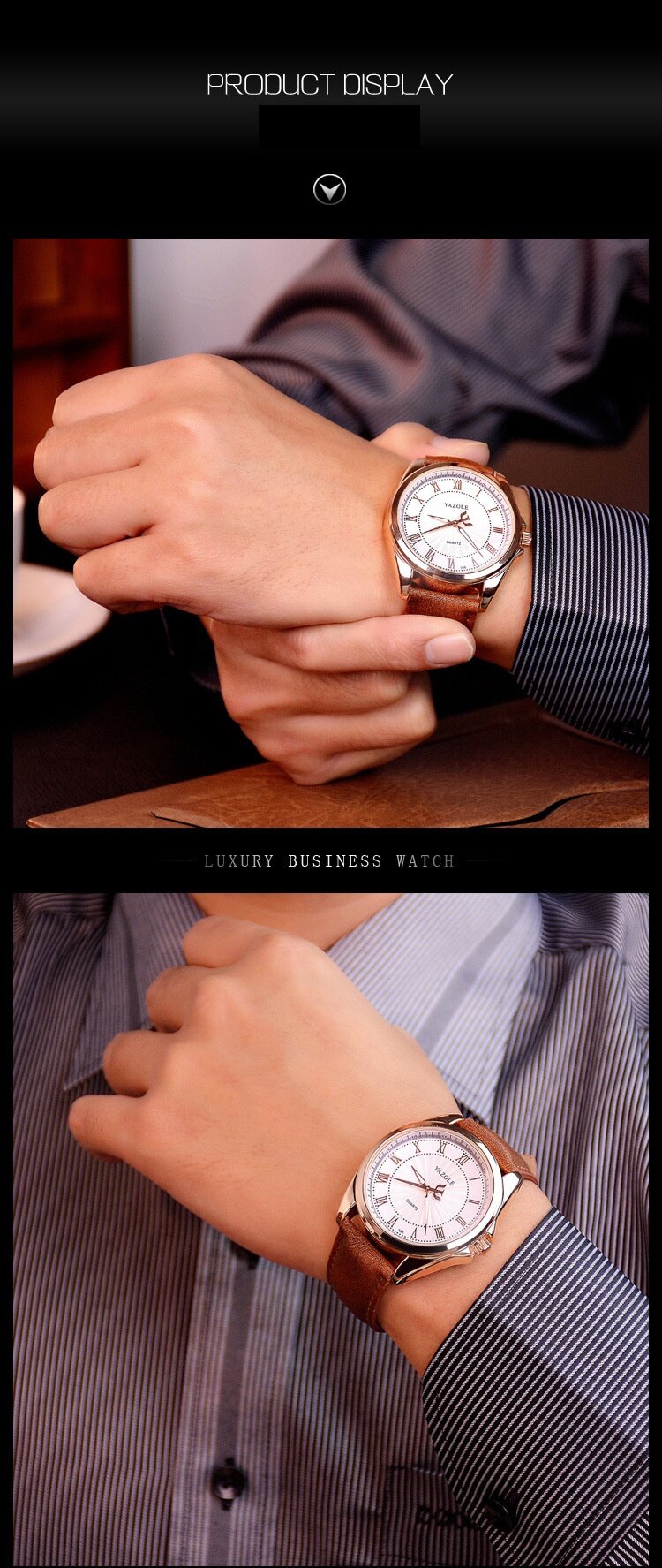 Đồng Hồ Thương Hiệu Xa Xỉ Hàng Đầu YAZOLE 336, Cho Người Đàn Ông, Đồng Hồ Thạch Anh Nam Thể Thao Thời Trang Xu Hướng Đồng Hồ Đeo Tay Quà Tặng Cho Nam Jam Tangan Lelaki