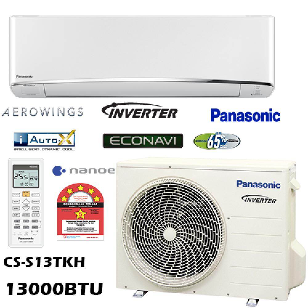 Panasonic Aero Series CS-S13TKH & CU-S13TKH 1.5hp Premium Inverter + Econavi