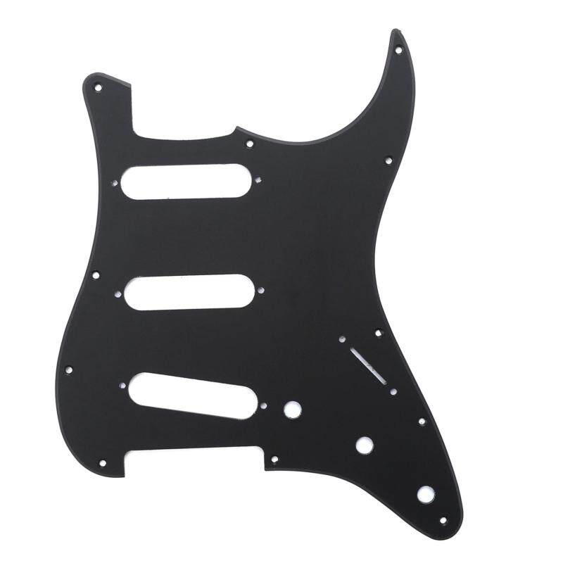 Musiclily SSS 11 Holes Strat Electric Guitar Pickguard Scratch Plate Pick Guards for Fender US/Mexico Made Standard Stratocaster Modern Style Guitar Parts Malaysia