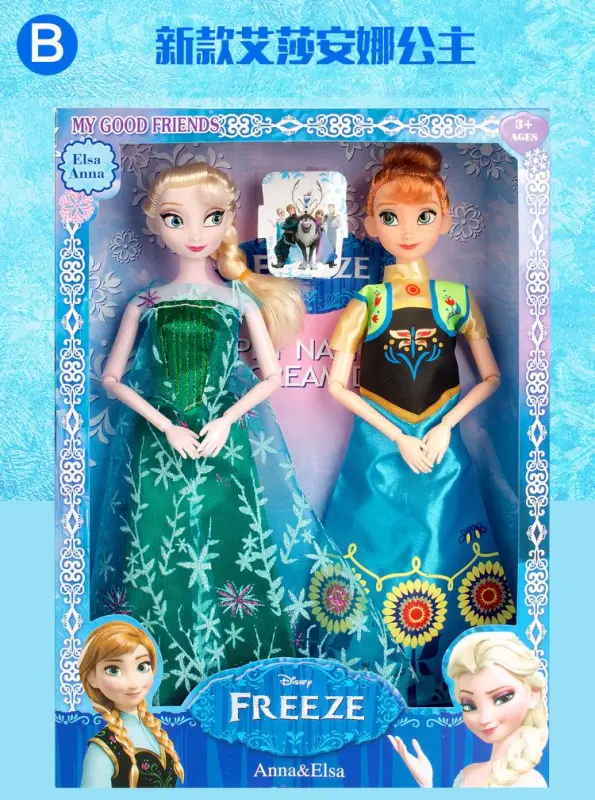 barbie elsa and anna doll