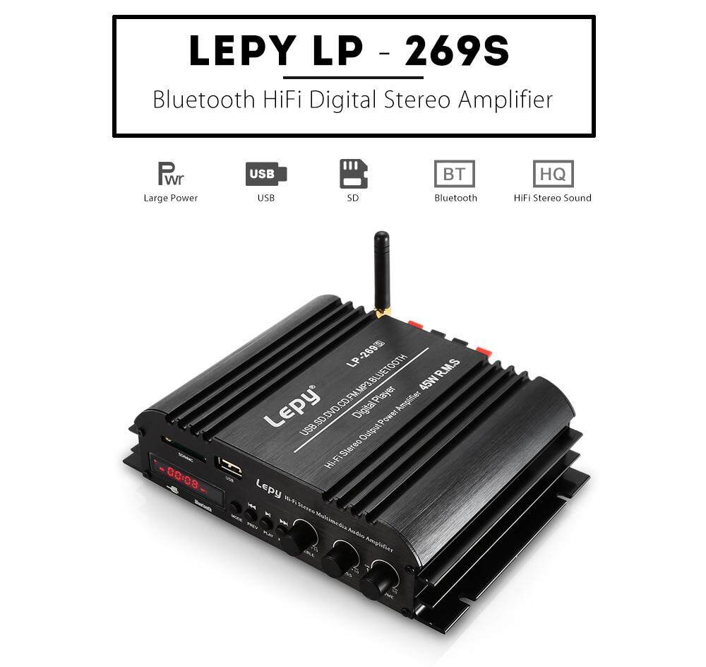 bộ mạch Lepy LP - 269S Bluetooth Amplifier 4-channel HiFi Stereo Audio Support SD USB