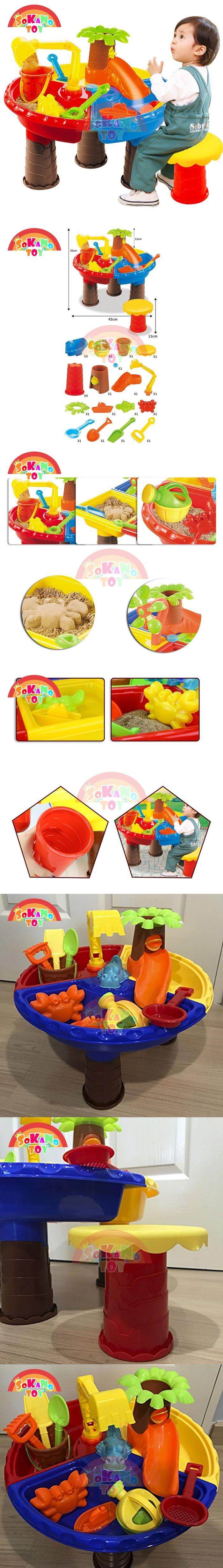 Kids Toddler Sand And Water Play Table Beach Garden Sandpit Sandbox Desk Toys 8-vert.jpg