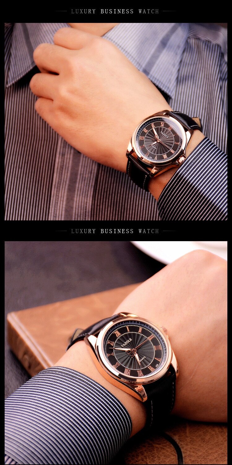 Đồng Hồ Thương Hiệu Xa Xỉ Hàng Đầu YAZOLE 336, Cho Người Đàn Ông, Đồng Hồ Thạch Anh Nam Thể Thao Thời Trang Xu Hướng Đồng Hồ Đeo Tay Quà Tặng Cho Nam Jam Tangan Lelaki