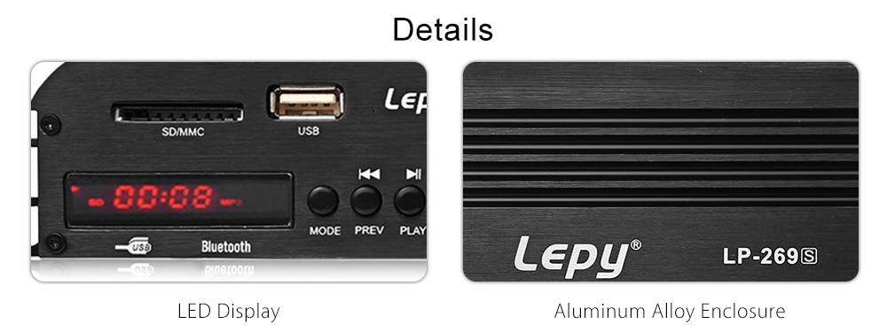 bộ mạch Lepy LP - 269S Bluetooth Amplifier 4-channel HiFi Stereo Audio Support SD USB