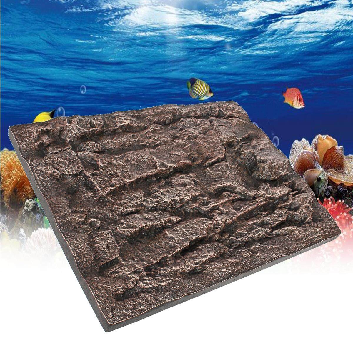 Aquarium 3D Foam Rock Stone Fish Tank Background Reptile Cage ...