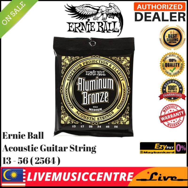 Ernie Ball 2564 Acoustic guitar Strings Aluminum Bronze Medium 13-56 Malaysia