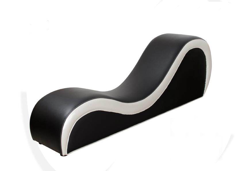 HOTEL PU LEATHER STRETCHING CHAIR SOFA CHAISE YOGA CHAIR PU BLACK