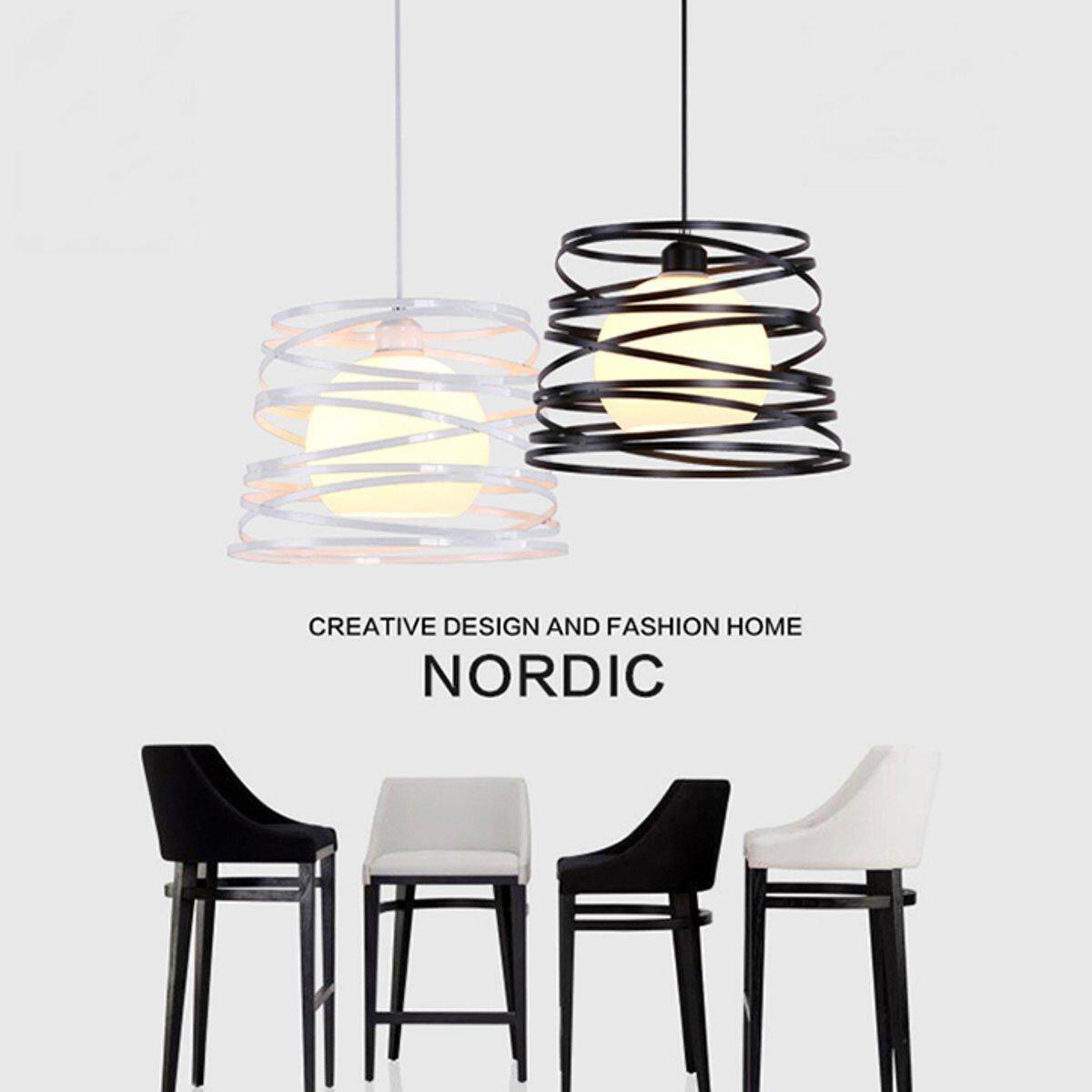 Retro Vintage industrial moderna LOFT lámpara de techo de la cortina