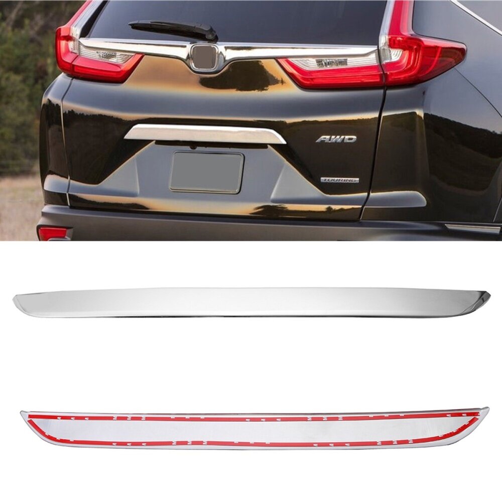 For Toyota Highlander 2017 2018 Chrome Rear Trunk Lid Cover Side Wing Trim 2pcs