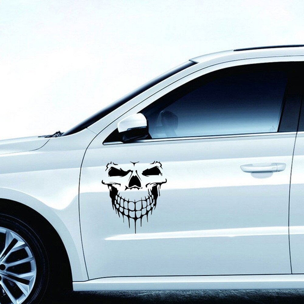 Reflektif Stiker Mobil Tengkorak Styling Stiker Anti Air ...