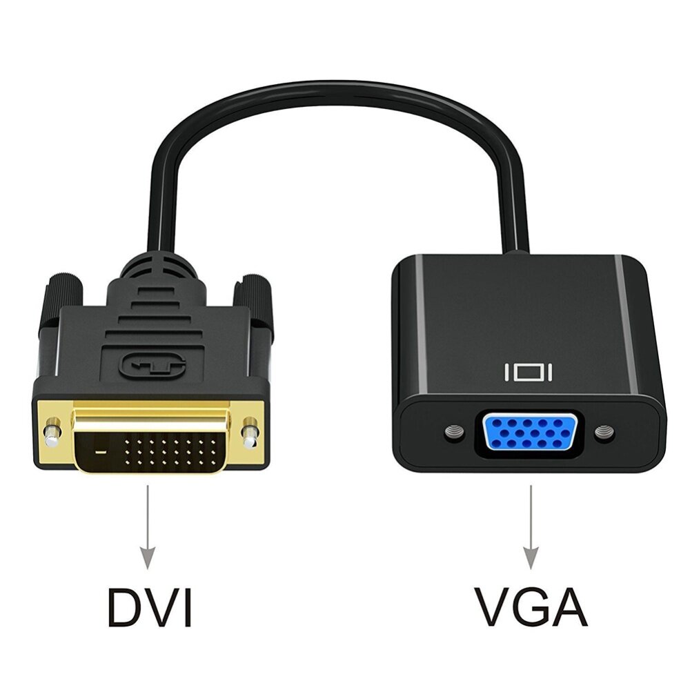 DVI-D DVI Male To VGA SVGA 15pin Video Adapter Converter US