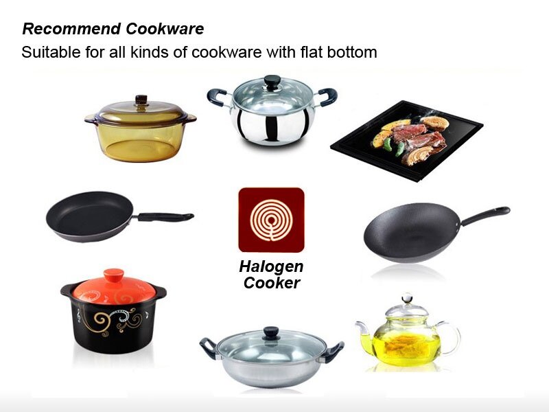 HETCH 2 in 1 Induction + Halogen Cooker 1500W + 1600W (SIRIM Certified