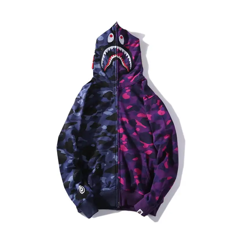 purple and blue bape jacket