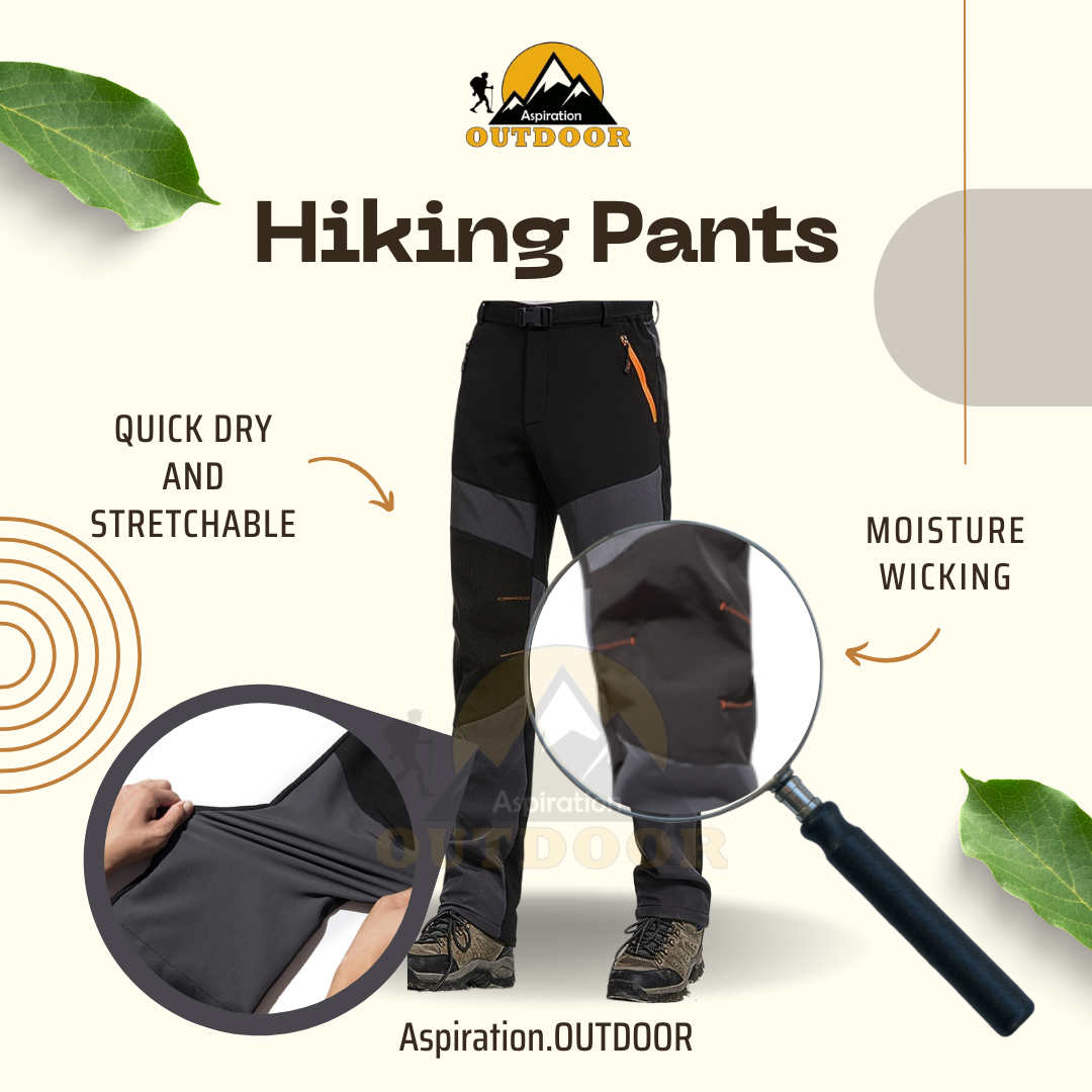 Quick Dry Outdoor Hiking Pant 300gm for Unisex Men Women Regular Cutting