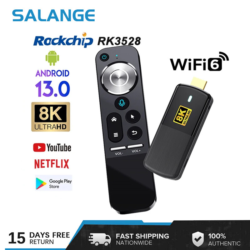Salange h96max M3 TV mini dính Android 13.0 Bộ giải mã TV thông minh wifi6 4K * 2K H.265 HEVC rk3528