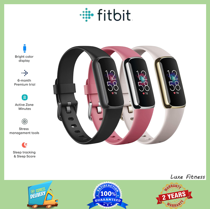 Fitbit Luxe Fitness Tracker Smartwatch Sports Waterproof Bracelet Heart Rate Sleep Health Monitor For IOS Android smartbands ราคา 3,700 บาท*ส่งฟรี