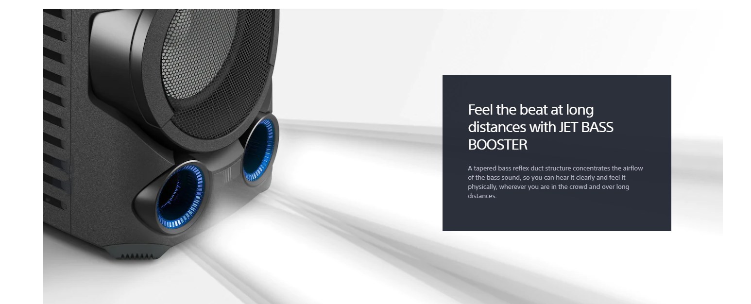 Sony Bluetooth Technology High Power Audio System Speaker MHCV83D