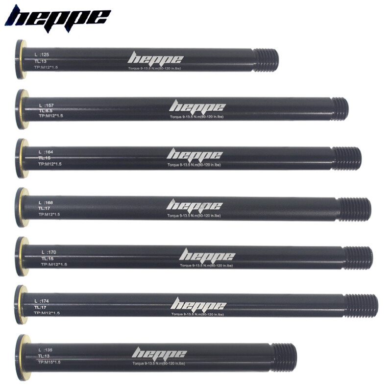 Heppe trục bánh xe đạp leo núi độ bền cao dh trục bánh sau xe đạp điện 12x142 12x148 trục bánh xe trục bánh trước m12 m15 p1.5