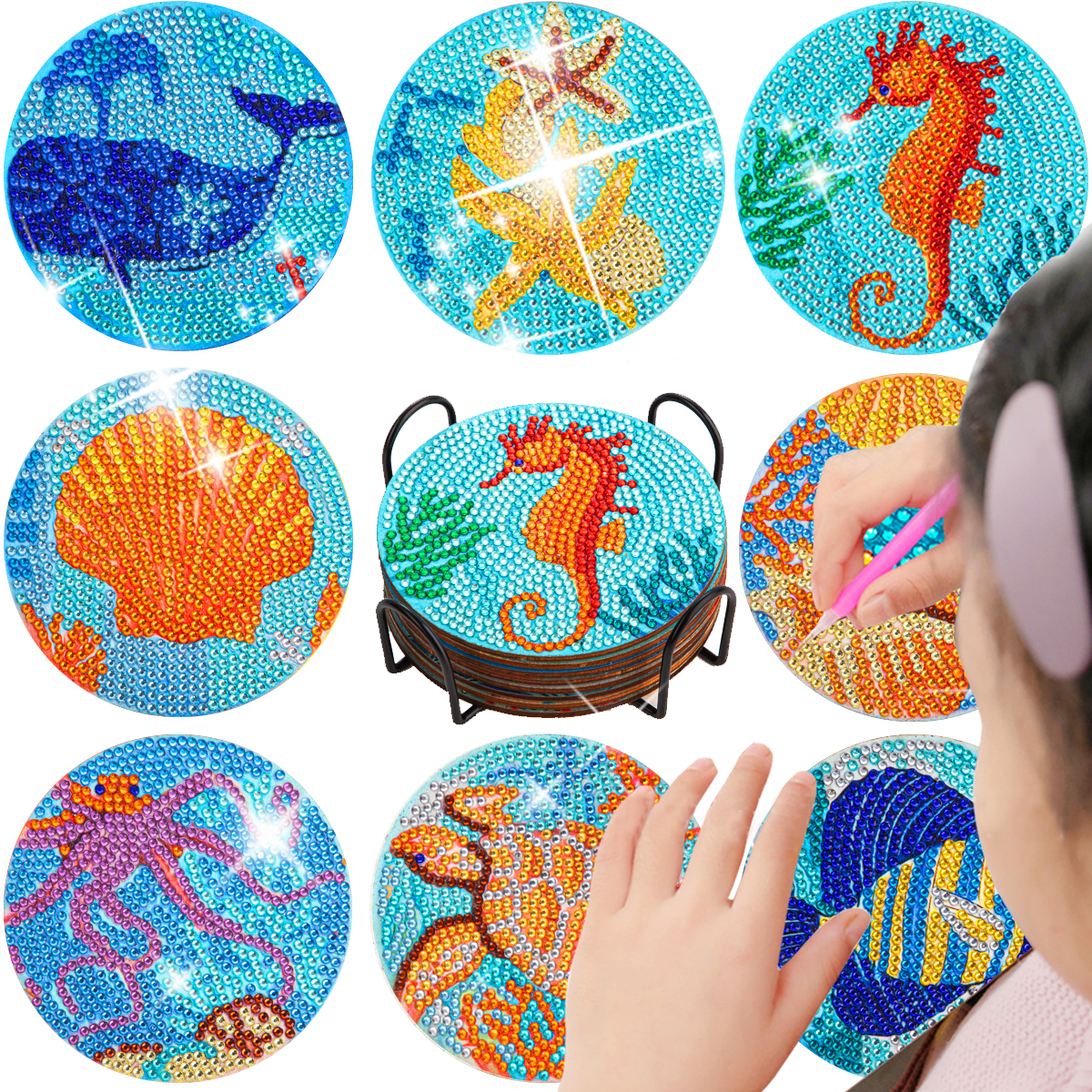 Sdoyano DIY mandala painting Diamond liner needlework DIY Diamond painting starter kits adults children art crafts