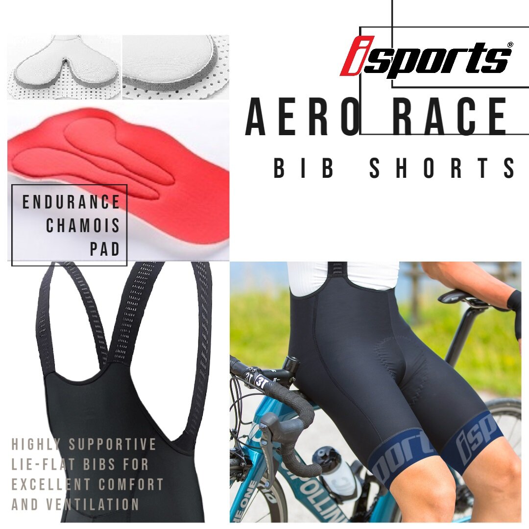 iSports Aero Race Cycling Bib Shorts Pants Padding Padded Lazada