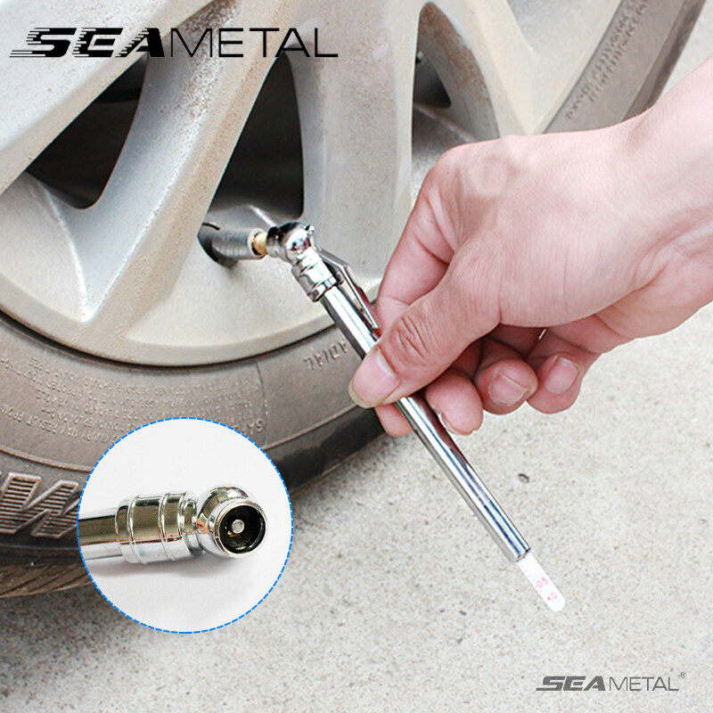 Seemetal áp suất lốp xe ô tô bút mini hợp kim nhanh chóng kiểm tra bộ đo