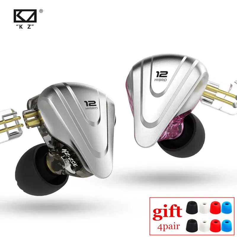KZ ZSX Terminator 5BA+1DD 12 Unit Hybrid In-ear Earphones HIFI Metal Headset Music Sport KZ ZS10 PRO AS12 AS16 ZSN PRO C12 DM7