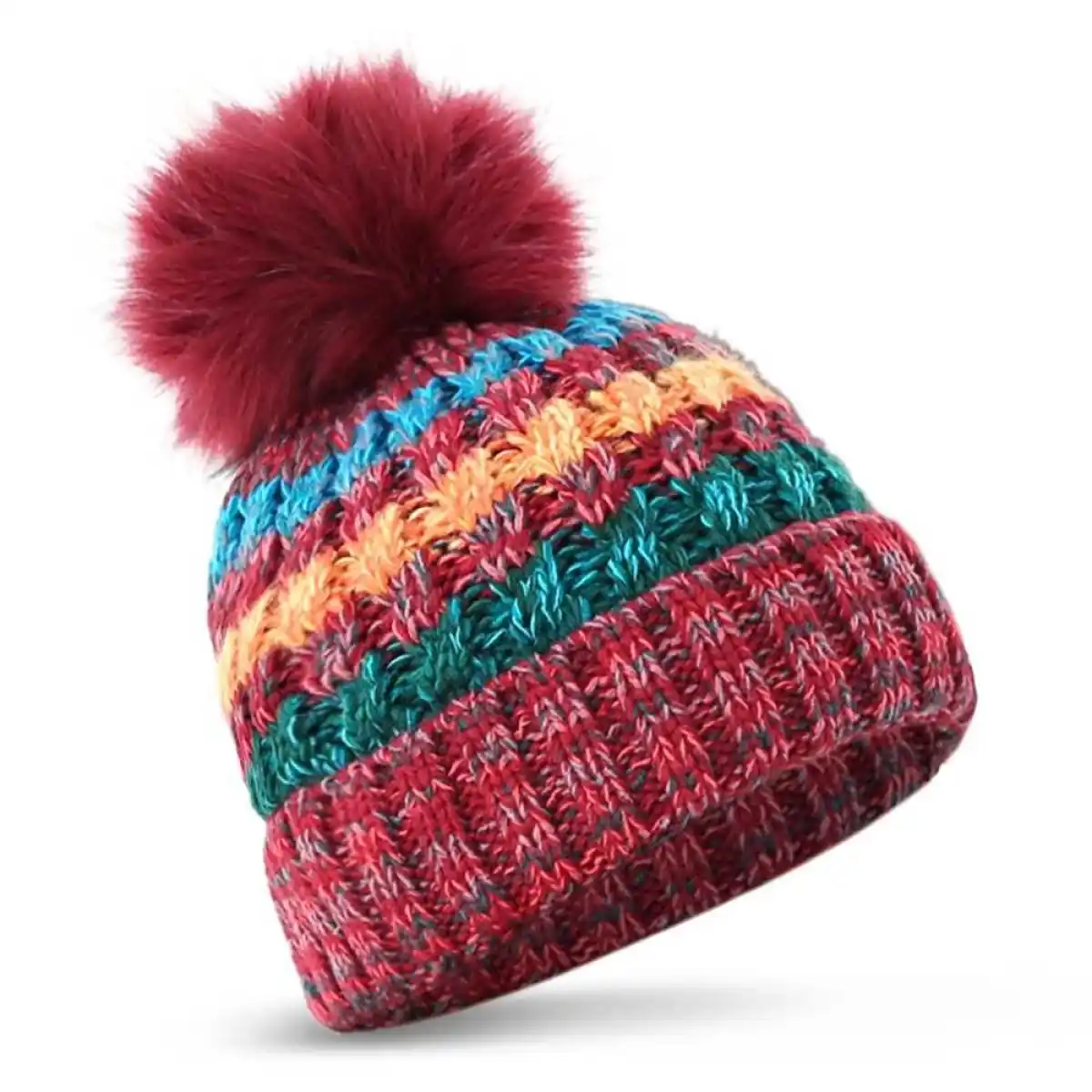 Burgundy winter hat Outlet