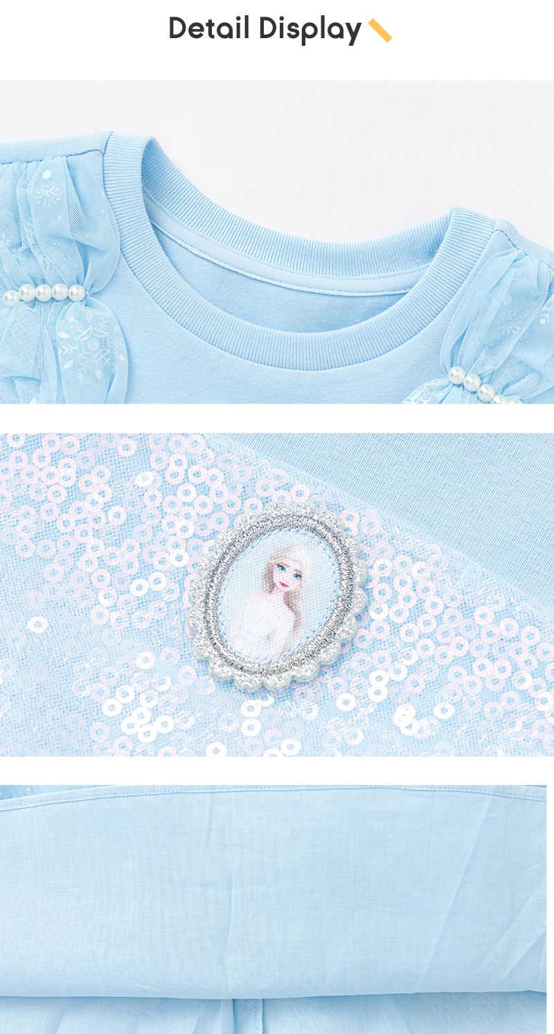 バラバラ子供服 女の子用ドレス 2024年夏 メッシュスカート