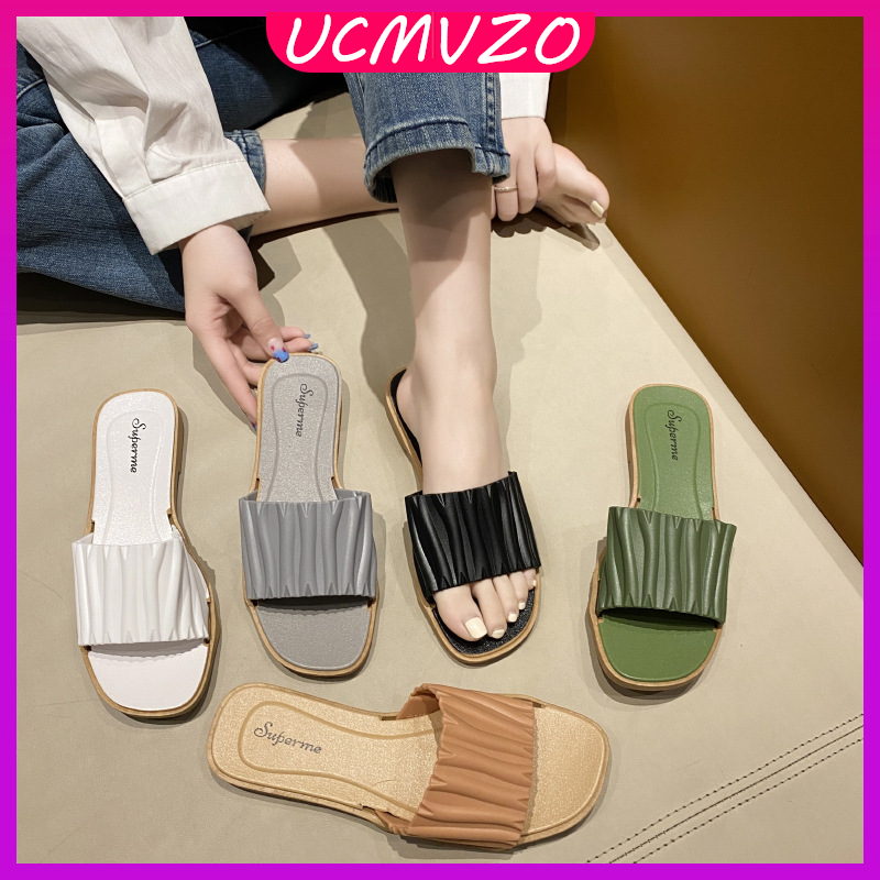 READY STOCK UCMVZO Women's Flat Shoes Kasut Wanita Sandal ราคา 407 บาท*ส่งฟรี