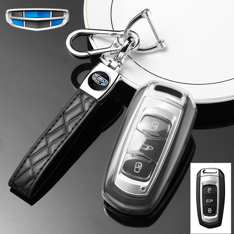 GEELY car folding key case for atlas ex7 gx3 x7 gc9 car key chain
