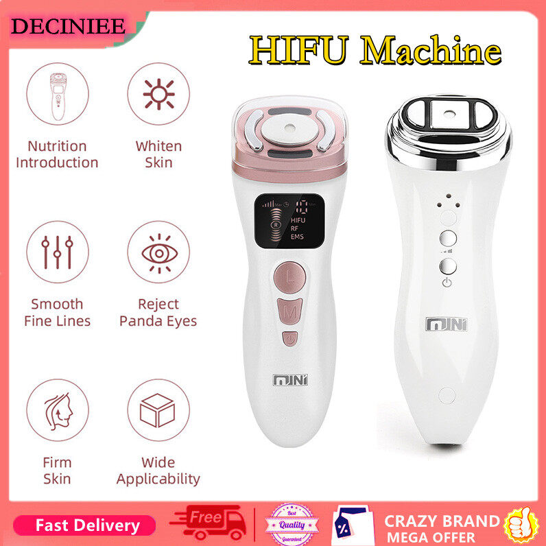  Máy Siêu Âm HIFU Thiết Bị Làm Đẹp SPA Chăm Sóc Da Trẻ Hóa Chống Nhăn Nâng Cơ Mặt Siêu Nhỏ Tần Số Vô Tuyến Điện EMS Tần Số Vô Tuyến RF 