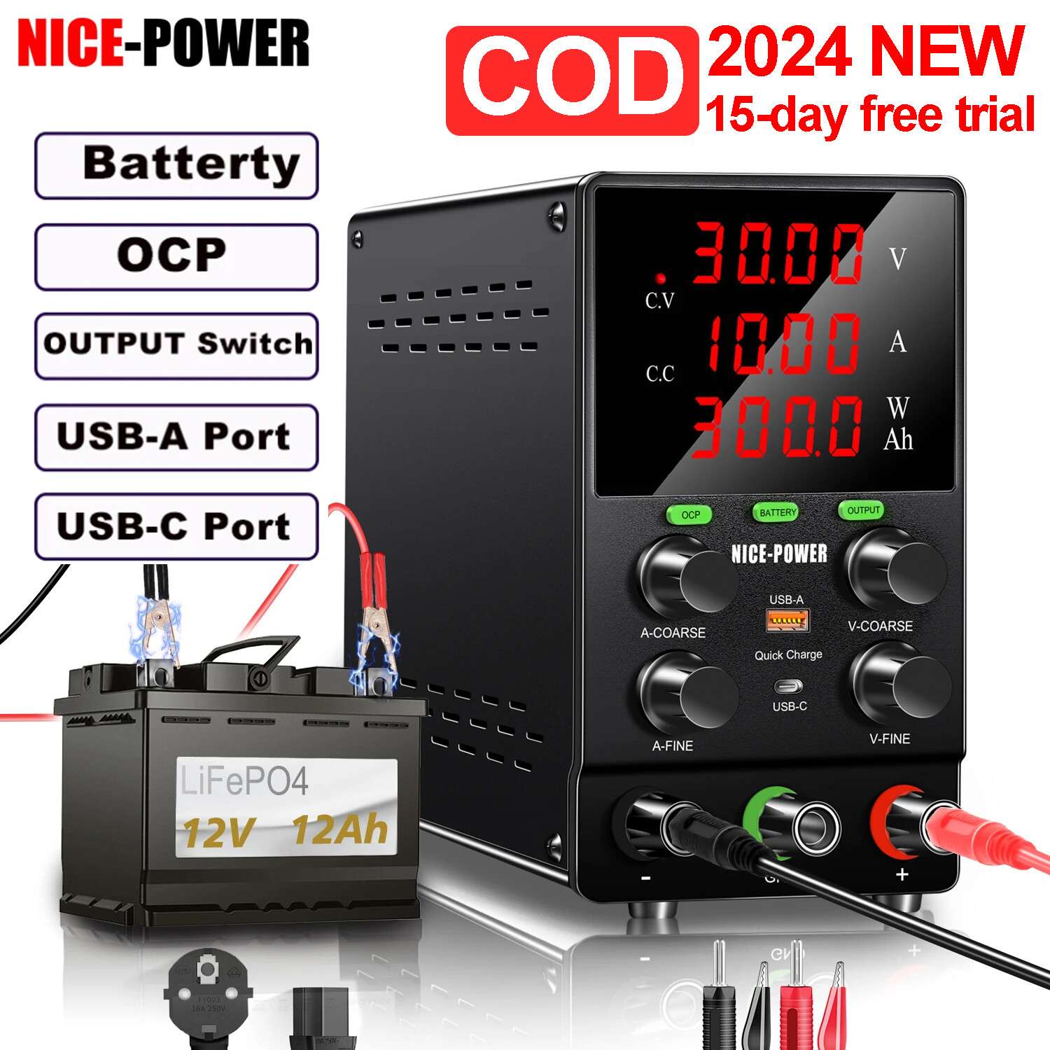 UNI-T UT-CS09D Pinza Amperometrica Flessibile 3000A AC: Sensore Corrente Per Amperometro E Tester Frequenza - Bobina Rogowski