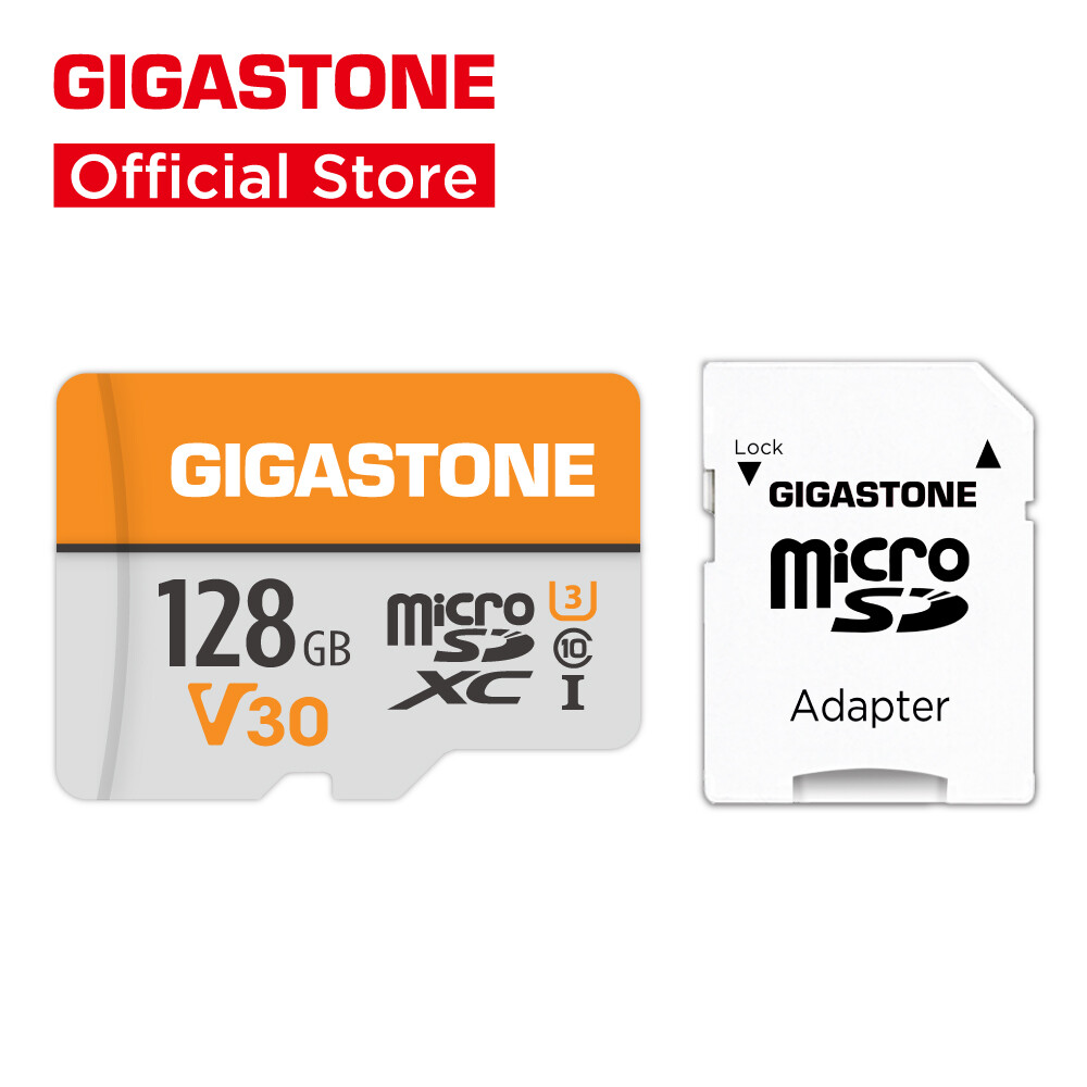 GIGASTONE 128GB Micro SD Card, 4K Video Pro, Smartphone, GoPro, Surveillance, Security Camera, Action Camera, Drone, 95MB/s MicoSDXC Memory Card UHS-I V30 Class 10 ราคา 379 บาท*ส่งฟรี