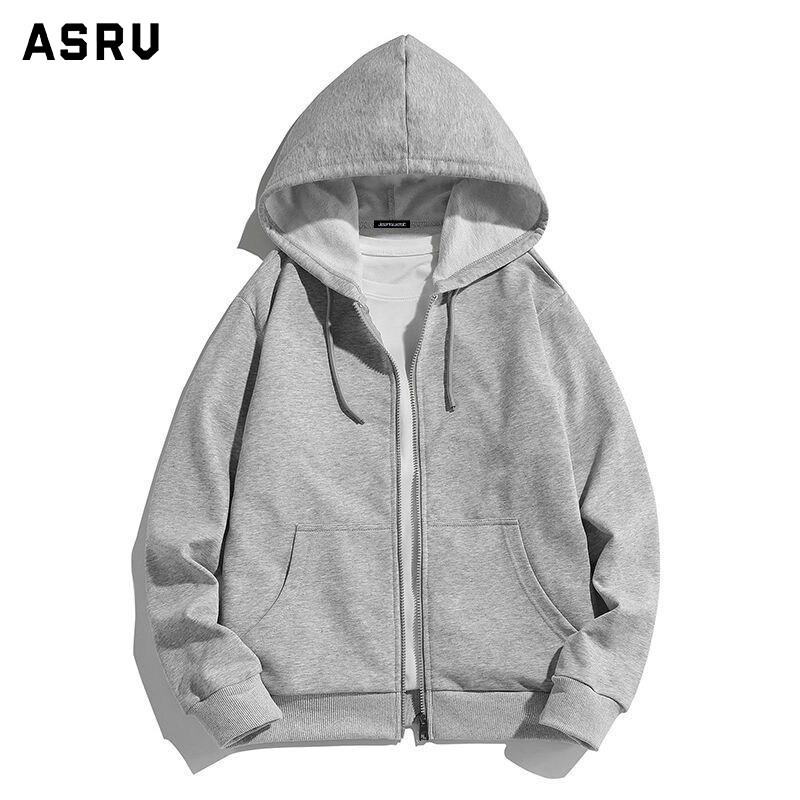 ASRV áo hodie áo khoác hoddie áo hoodie đi học sweater áo thu đông Áo Khoác Cardigan Dài Tay Cho Nam Áo Khoác Có Mũ Thường Ngày Sành Điệu Phong Cách Hàn Quốc Áo Khoác Có Mũ Dày Dặn Có Khóa Kéo Dáng Rộng