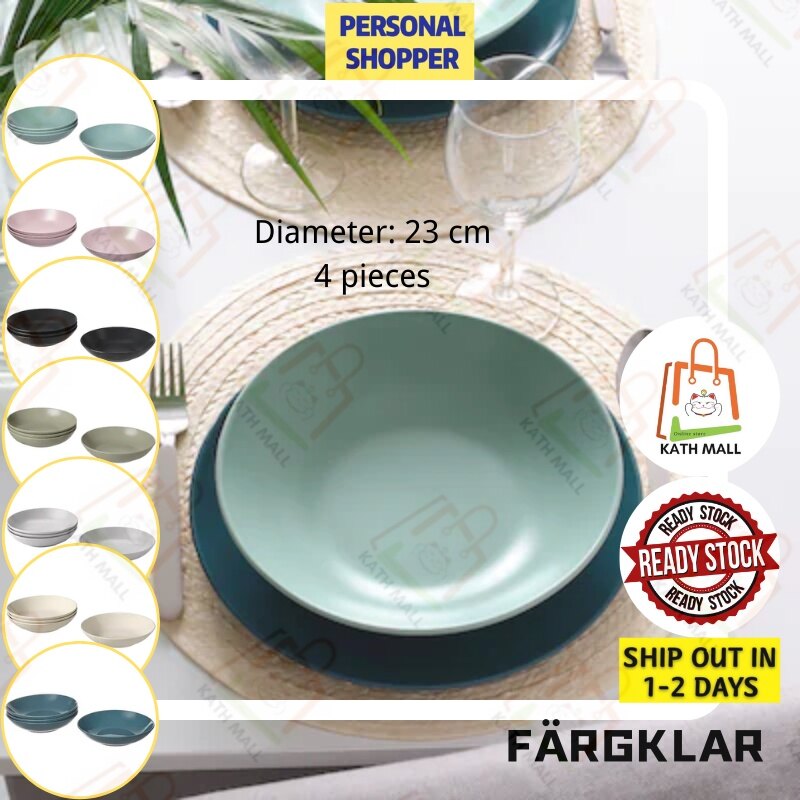 Gambar FÄRGKLAR Deep plate I Pinggan jeluk
