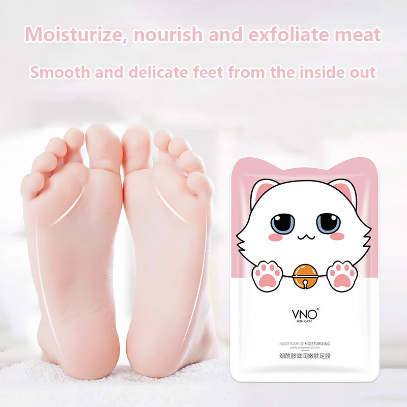 Gambar Exfoliating Foot Mask Foot film Exfoliating Heel 1 Pair Foot Mask Smoothing Moisturizing Repair