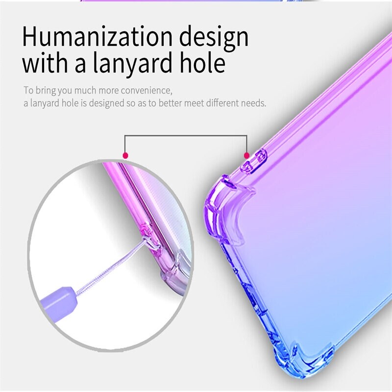 Cover TPU Sfumata Per Oppo Reno8 5G, Morbida E Antiurto, Protezione Anti Graffio, Colore Rosa/Viola