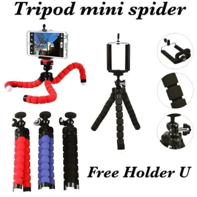 Mini Portable Flexible Sponge Octopus Tripod for Phone Stand Mount tripod stand (1)