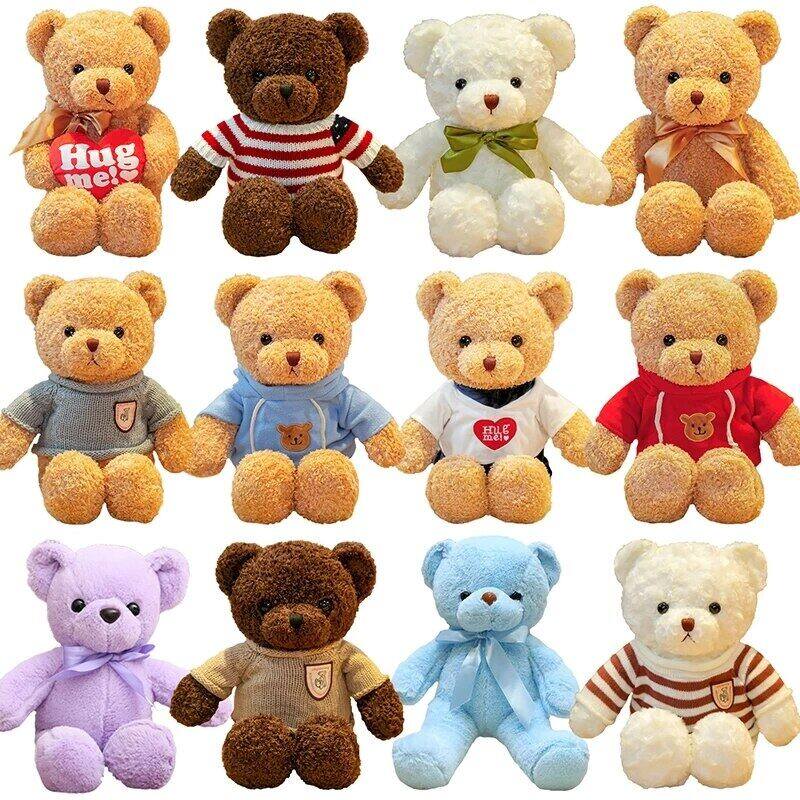 30/40/50/70/ 100Cm, Gấu Bông 21 Kiểu Với Áo Len, Thú Nhồi Bông Đồ Chơi Sang Trọng Búp Bê Quà Tặng Sinh Nhật Bạn Gái Cho Trẻ Em