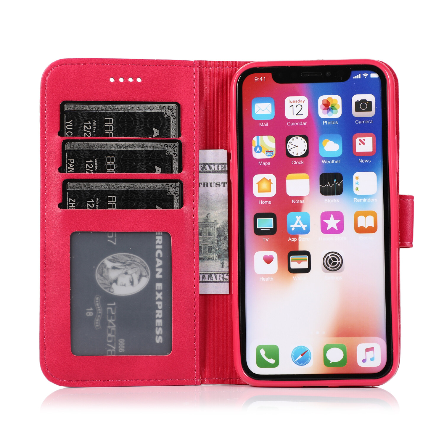 Vintage Magnetic Phone Wallet Case With Stand For Apple Iphone_voghion.com