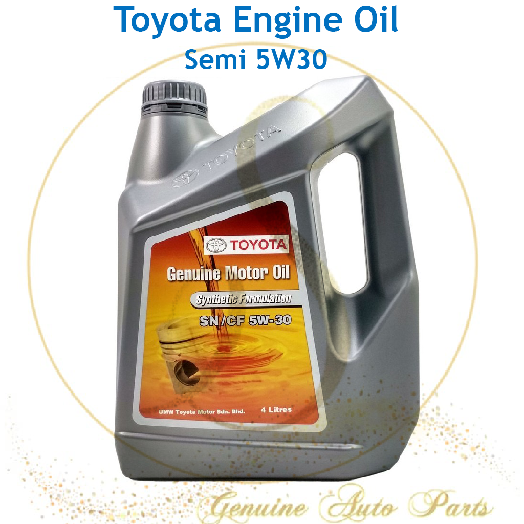 Original Toyota Engine Oil 4L SEMI Synthetic SN/CF 5W30