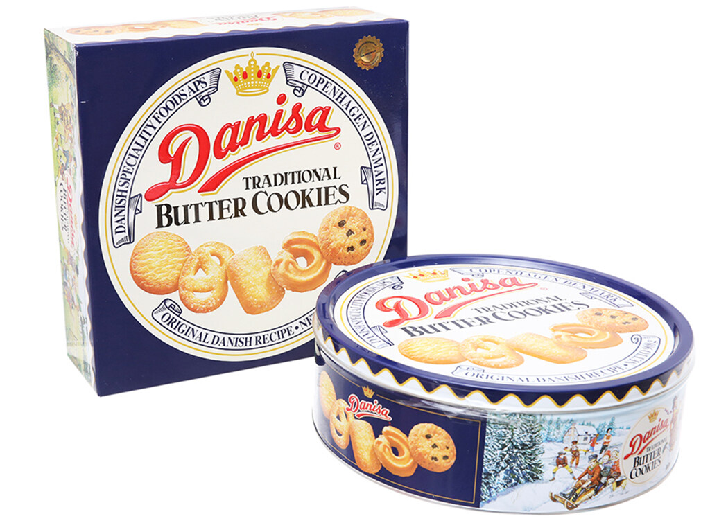 [Chính hãng] Bánh quy bơ Danisa hộp 908g kèm túi xách date 3 2023 3